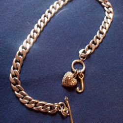 Juicy couture Pavé Heart Starter Charm Necklace 