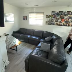 Leather Sectional 