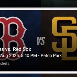 San Diego Padres Vs Red Sox 