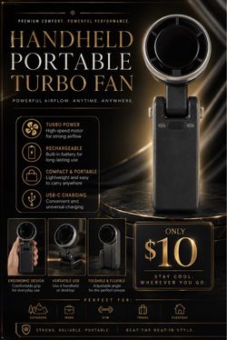 Handheld Portable Turbo Fan