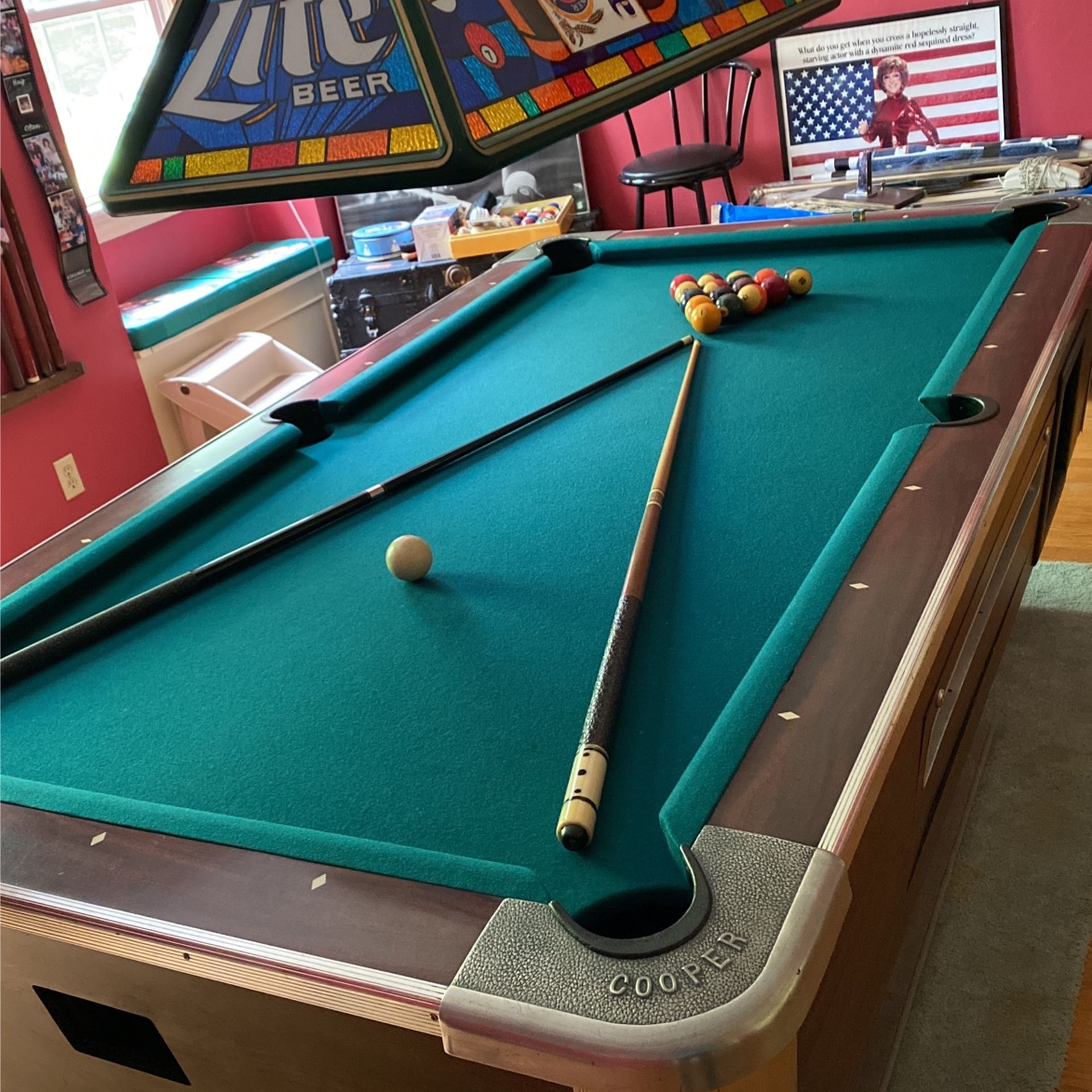 Cooper Pool Table With All Accessories Included for Sale in Virginia ...