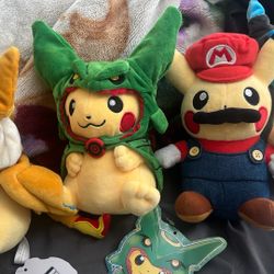 Pikachu Plushies & Pins 