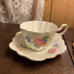 Beautiful  China Tea cup and saucer By Royal Stuart