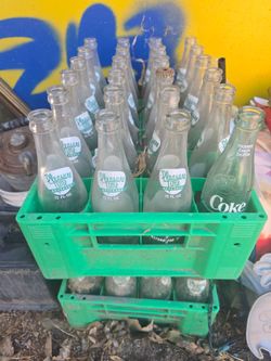 Vintage Pleasure Time Soda Bottles