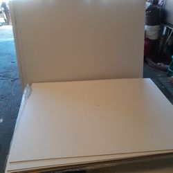 White 1/4-in Panels Good One Side