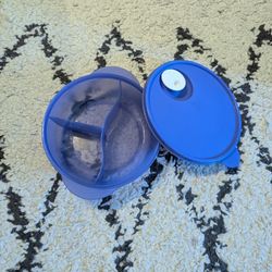 Circle Plastic Food Container/Tupperware With Compartments