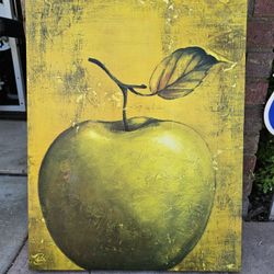 Vibrant Beautiful Apple Canvas Oil Painting 
