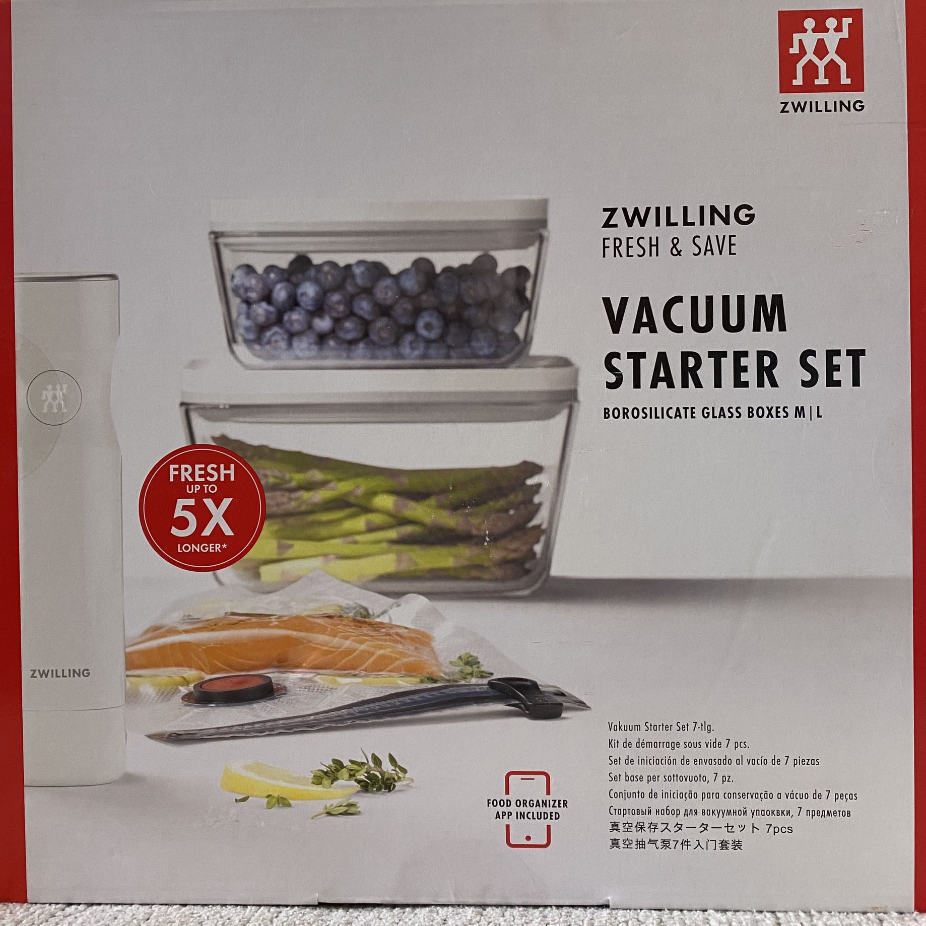 Zwilling Fresh & Save Glass Vacuum Starter Set