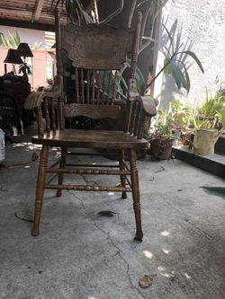 Solid oak chairs