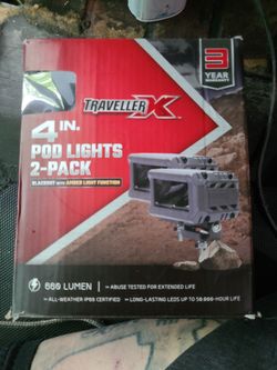 4" pod lights and harness w/switch