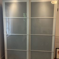 KEA PAX Wardrobe – Frosted Glass Sliding Doors – Excellent Condition  