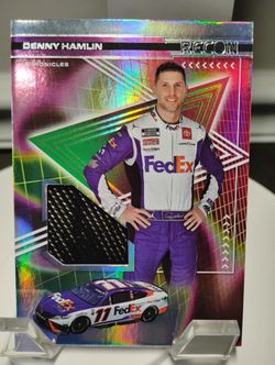 Denny Hamlin Fire 🔥 Suit Patch Card