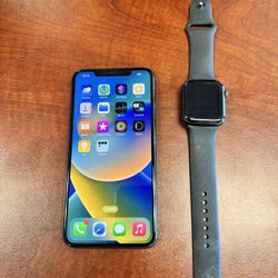 iPhone Xs Max and Apple Watch SE