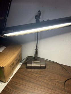 Vintage Arm Lamp Bronze Brown Working 