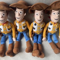 Lot of 4 - Disney Toy Story Cowboy Woody 16” Plush