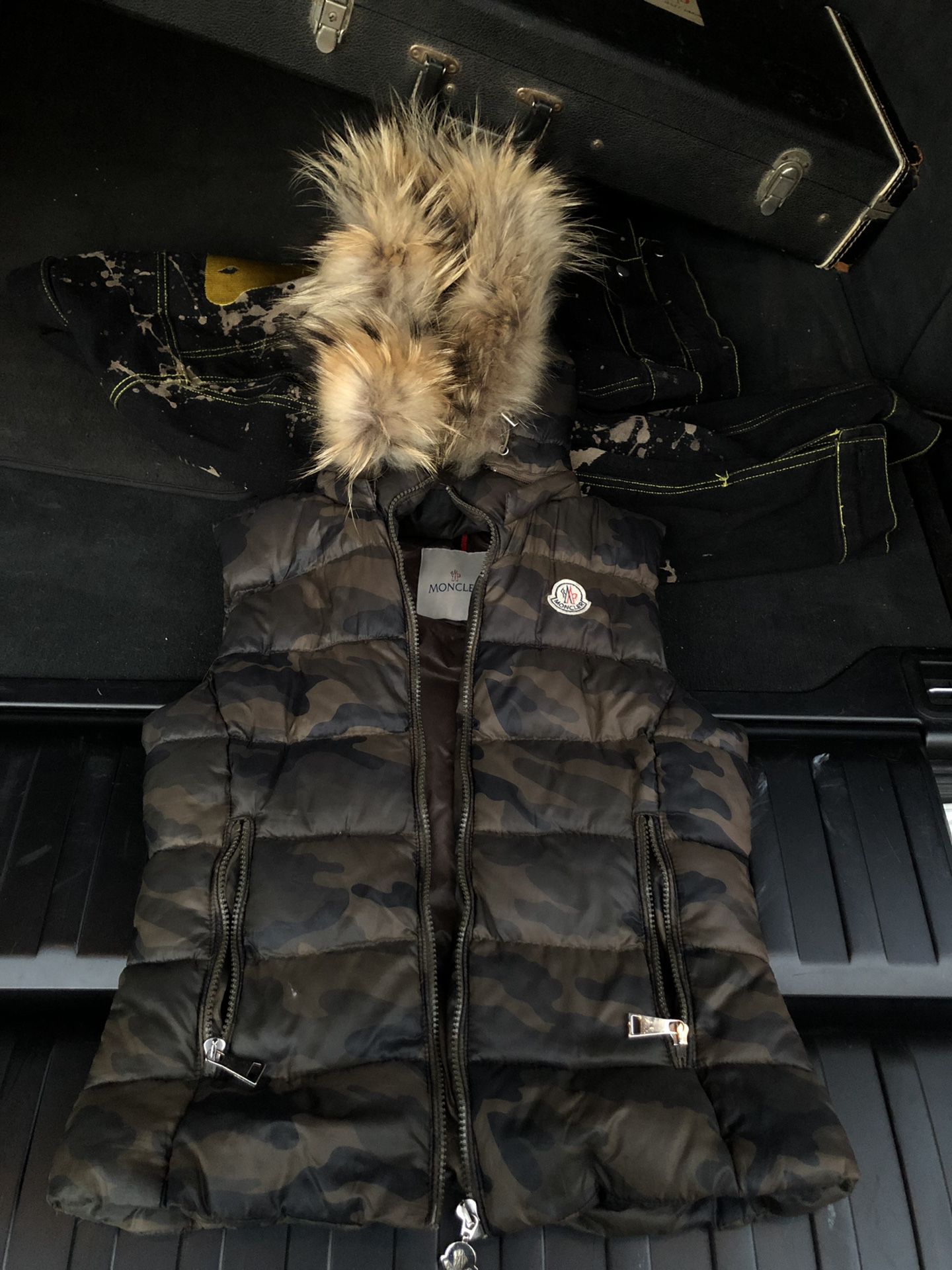 Moncler vest with hood