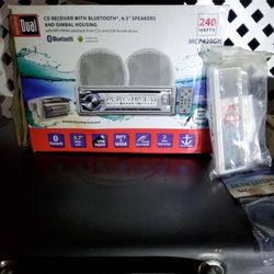Dual Marine Cd Receiver With Bluetooth And Gimbal Housing