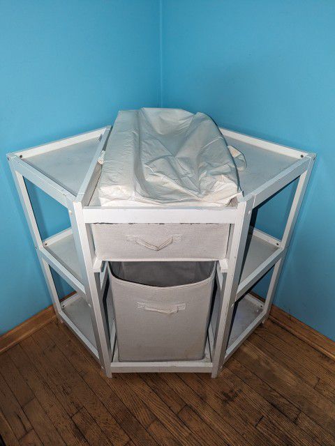 Baby diaper changing table cabinet