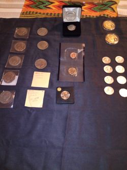 US Collectible Silver Coins ,Gold Plated Coins And Modern U S Collectables