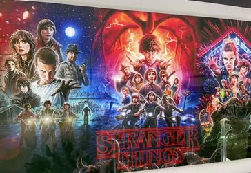 Stranger Things Custom Metal Art Poster 