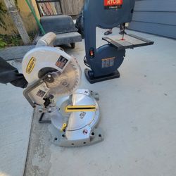 Miter Saw 10"  Y Sierra De Cinta Ryobi 