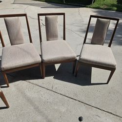 Mid Century MODERN Game TabLE chair Set (4)