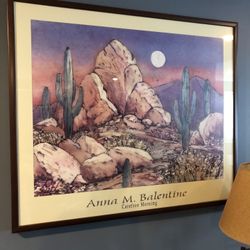 FRAMED ARTWORK Carefree Morning by Anna Balentine, print, 27 x 32” on Satin Photo Paper