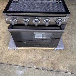 Furrion 2-in-1 RV Gas Range Oven - 21" Black #F1S21L03A-BL