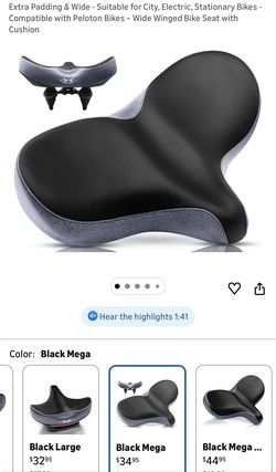 X Wing Oversized Comfort Bike Seat