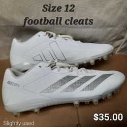 adidas Men's Adizero Electric.2 American Football Cleats, Size 12 slightly used.