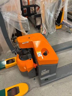Electric Pallet Jack 3900 lb Capacity with 48" x 27" Forks Gel Battery Powered, T-1028