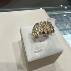 10k Gold Nugget Ring