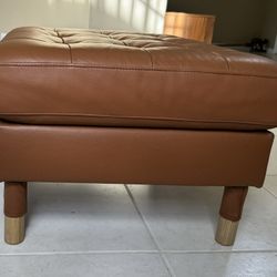 Leather Ottoman