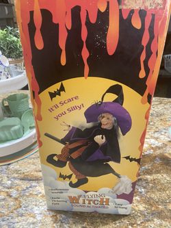 Vintage 1997 Flying Witch Battery Operated New Still In Box