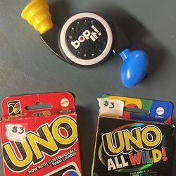 Bop It!, UNO Wild, UNO Card Games 