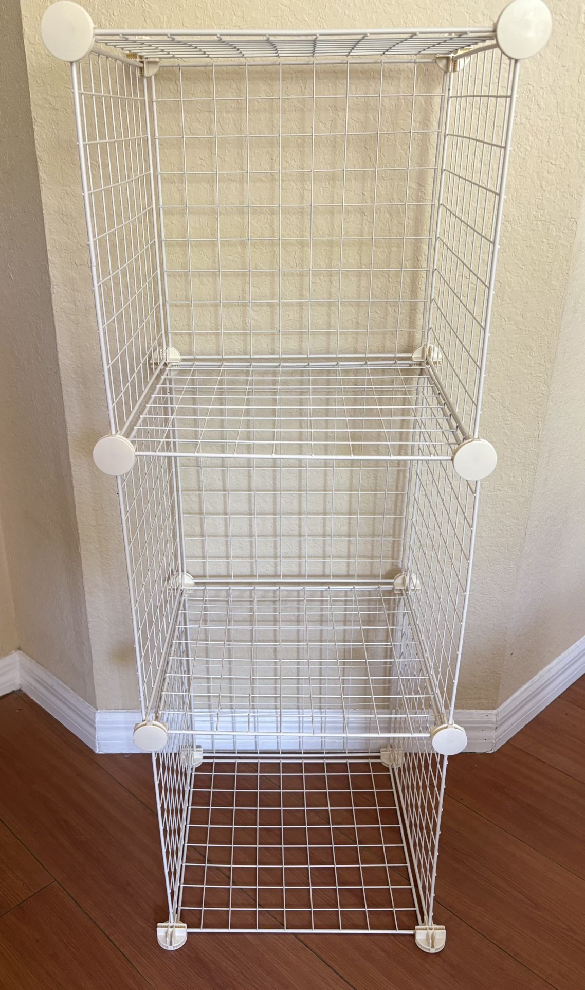 Stackable Modular Storage Cube Set, Closet Organizer, 14"x14"x14"