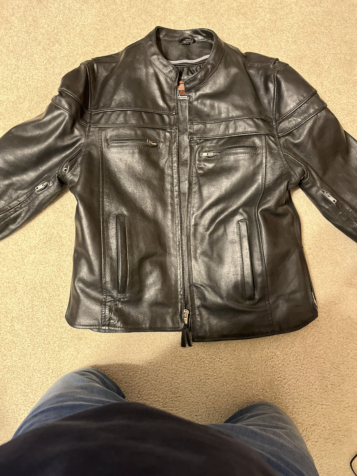 Mens Riding Leather Jacket