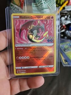 Radiant Charizard Pokémon GO Holo Card