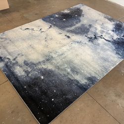 Galaxy Print Area Rug – 6’7” x 9’