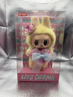 POPMART authentic let’s checkmate labubu plush Pendant 