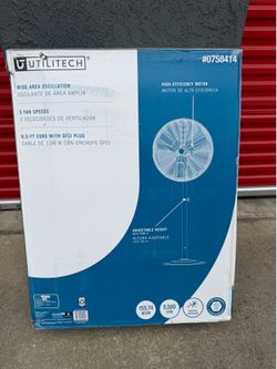 Brand new 30-in High Velocity Indoor/Outdoor Oscillating Pedestal Fan