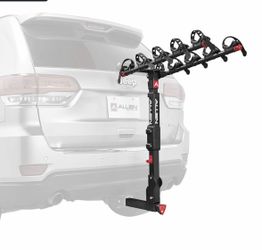 The Allen Sports Premier Locking Quick Install 5 Bicycle Hitch Mounted Bike Rack Carrier QR555
