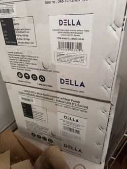 DELLA Dual Zone Air Conditioner - Brand New  – In Boxes