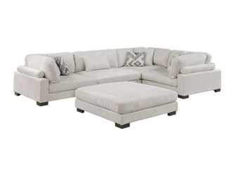 Tinley Beige 5-Piece Modular Sectional with Ottoman