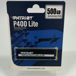 New Patriot 2280mm P400 Lite 500GB M.2 NVMe Gen 4.0 x 4 SSD