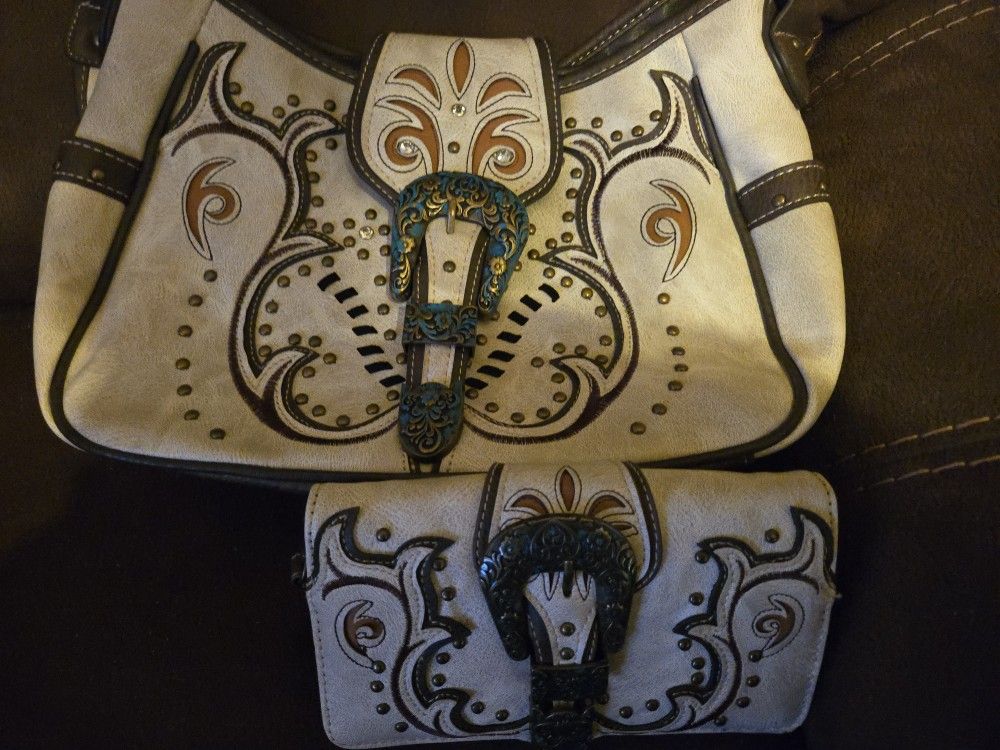 Carry Conceal Purse, Tan N Brown