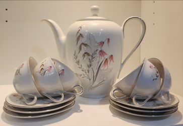 1940s Vintage Royal Duchess Bavaria Germany Fine China Tea Set