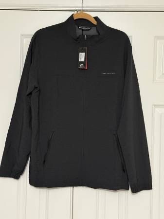 NEW GOLF JACKET Travis Mathew Valley View Heather Black Size LARGE