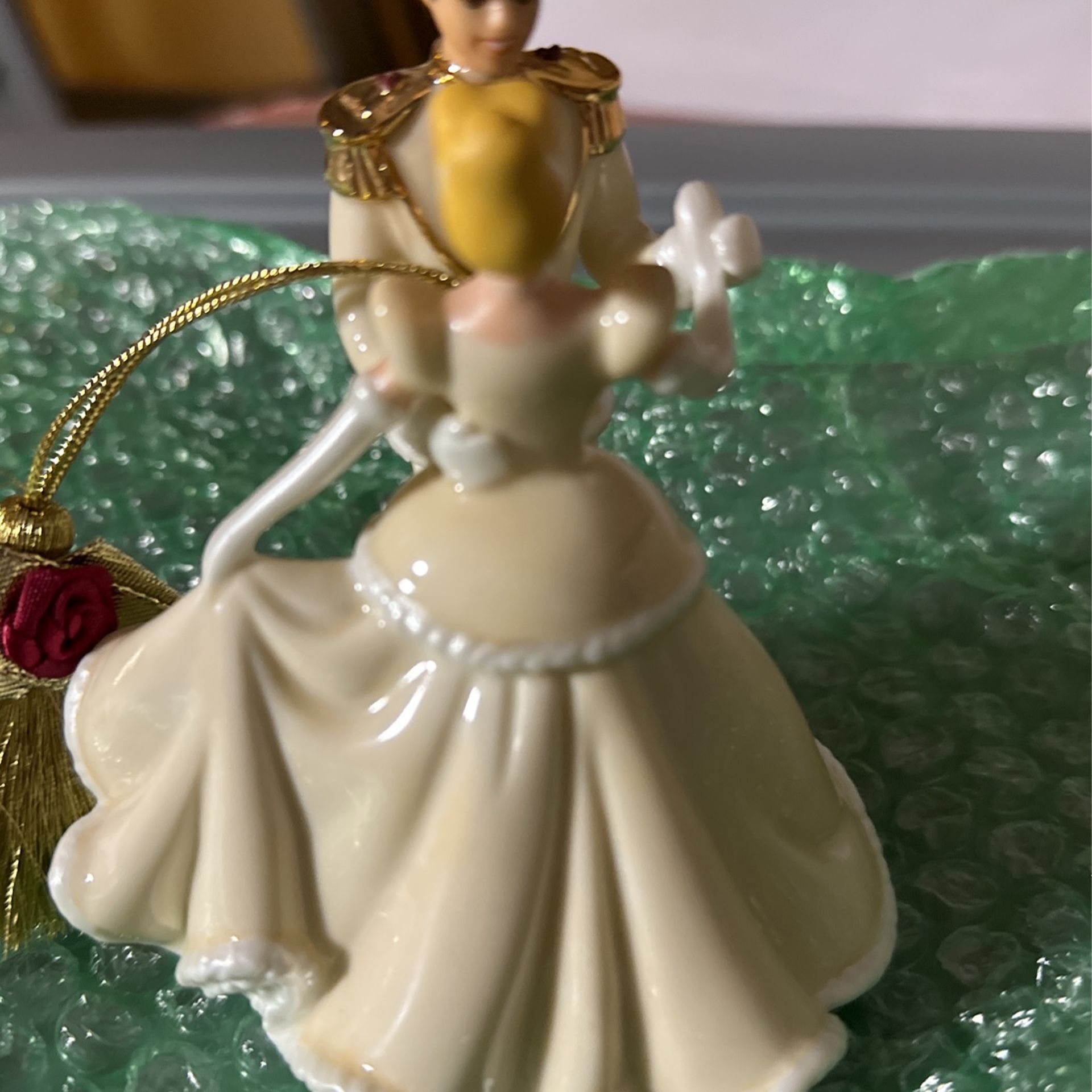 Cinderella And Prince Charming Porcelain Ornament