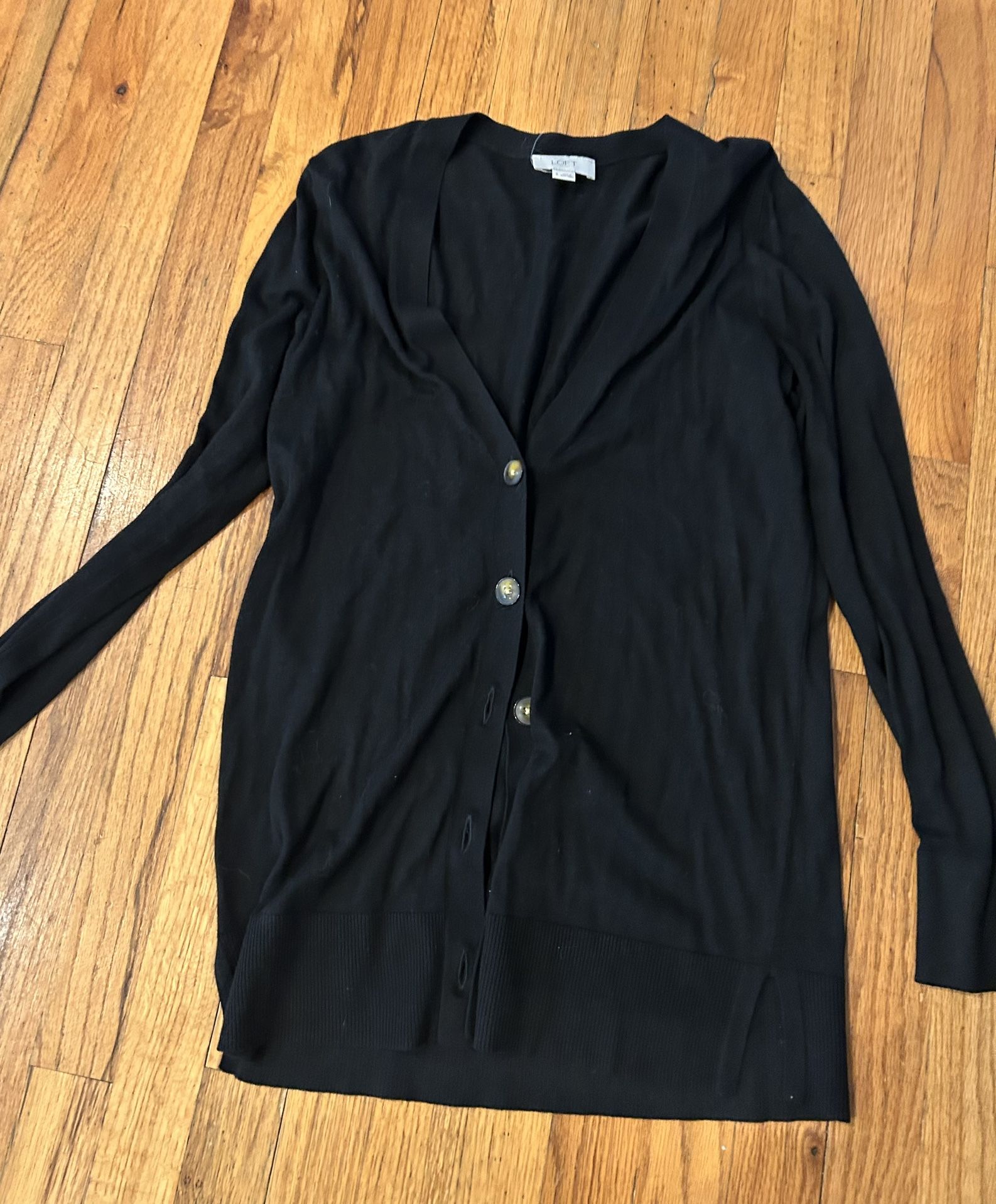 Black Loft cardigan size small 